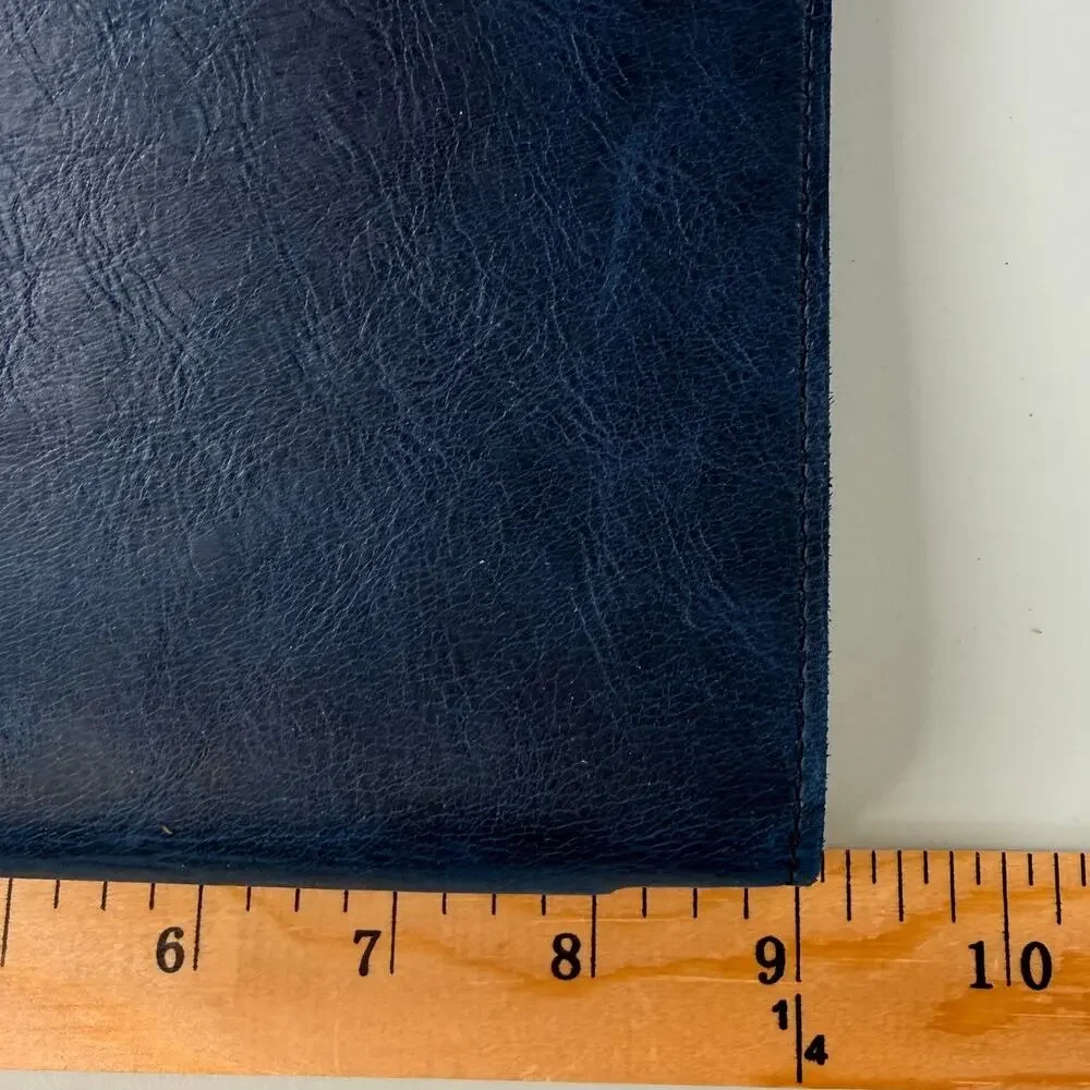 Innovative Journaling Seabreeze Leather Journal Handmade Deckle Edge Paper Navy
